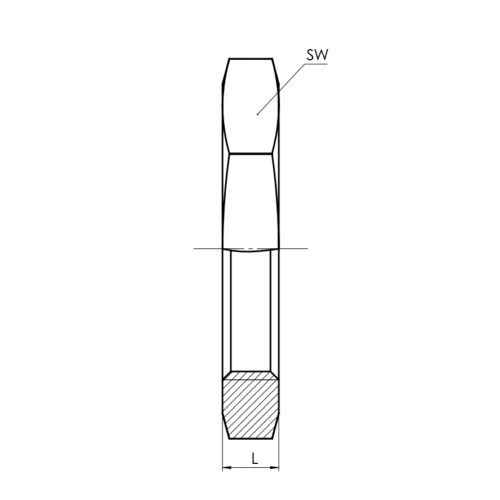 Hexagon nut - Drawing