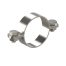 Tube clamp, Saddle type (with bolts and nuts)
