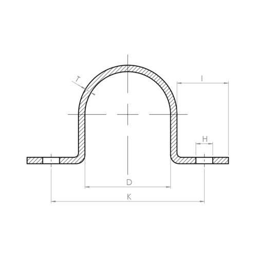 U-clip - Drawing