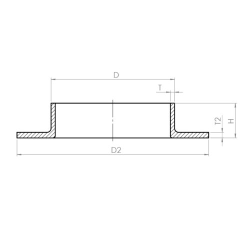 Collar, DIN 2642 - Drawing